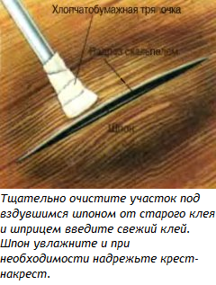 ремонт шпона